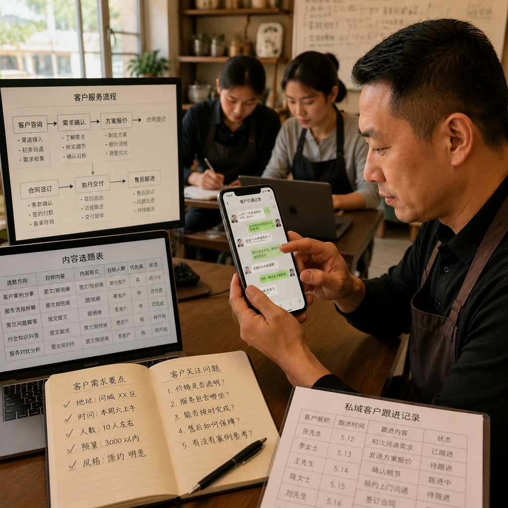 AI视频提示词技巧:同城老板别只学镜头词,先学客户问题词