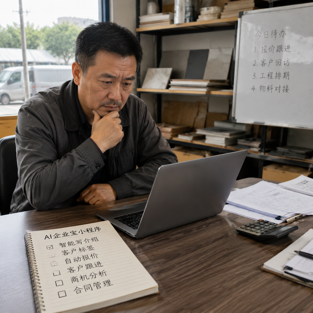 AI企业宝小程序不是工具清单，是业务入口