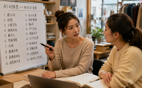 AI培训课程有哪些内容先别学满，先学一项能用的