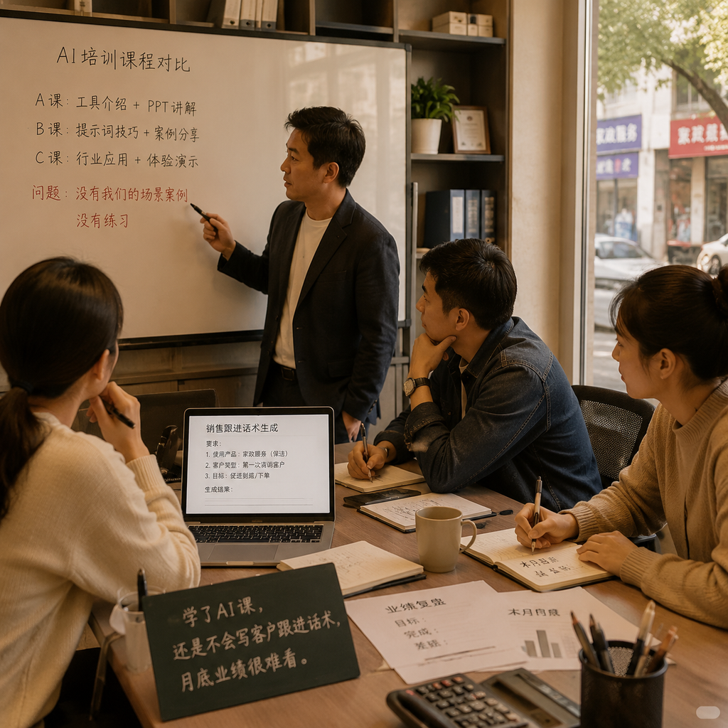 AI培训课程有哪些内容真正该有的，是案例和练习
