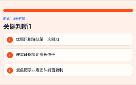 今年教培招生为什么特别难：不是优惠不够，是家长信任链变长了
