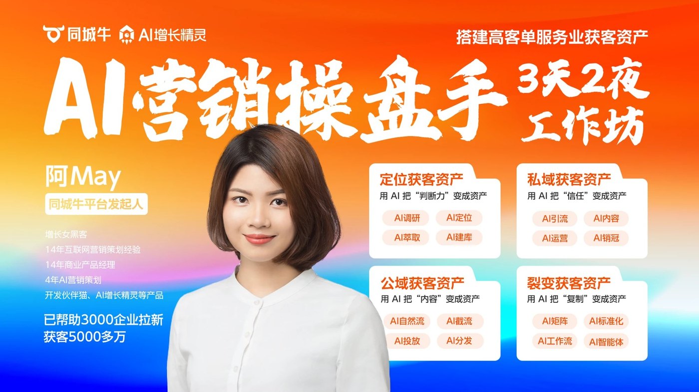 AI营销操盘手3天2夜工作坊