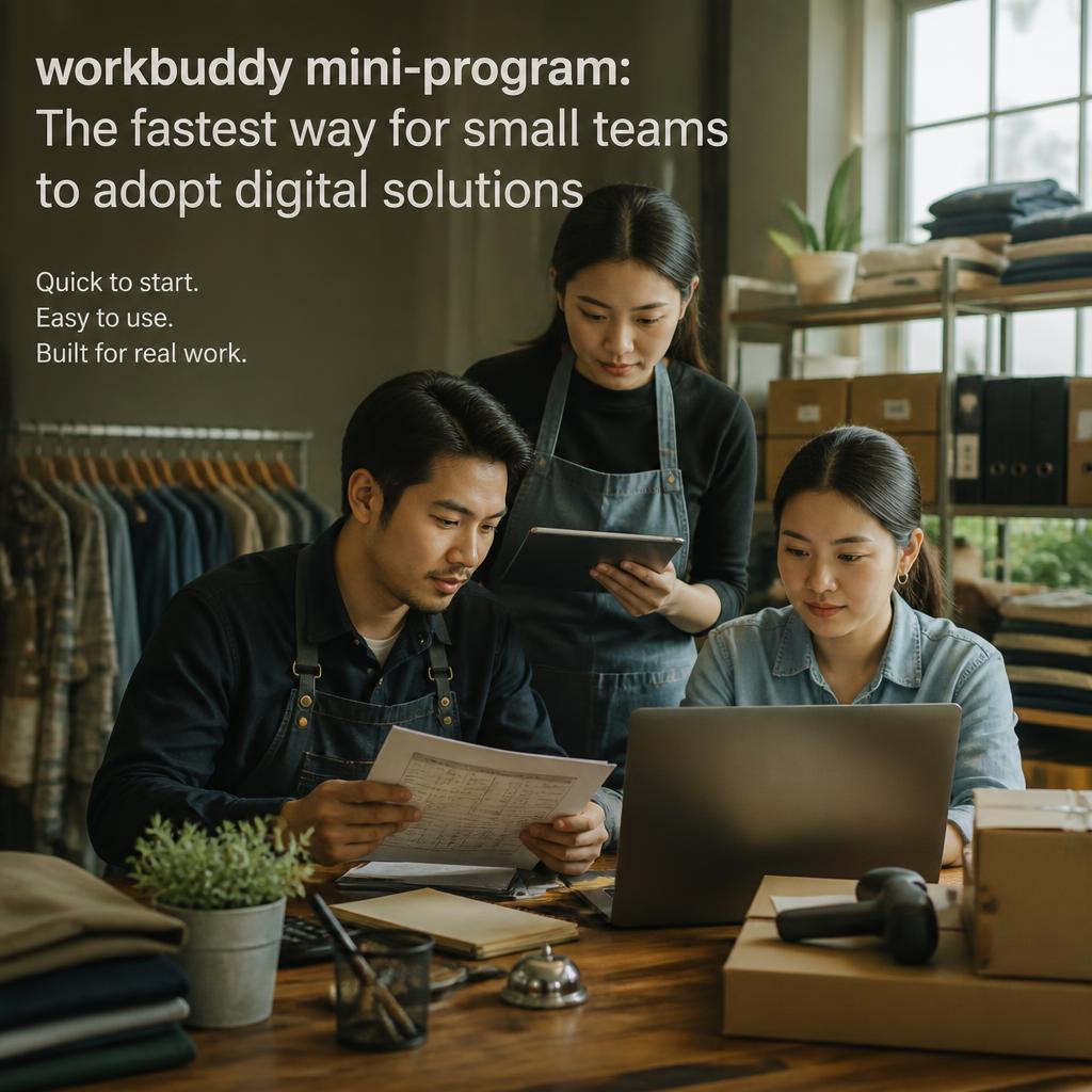 workbuddy小程序，小团队先用起来，比等全套方案快