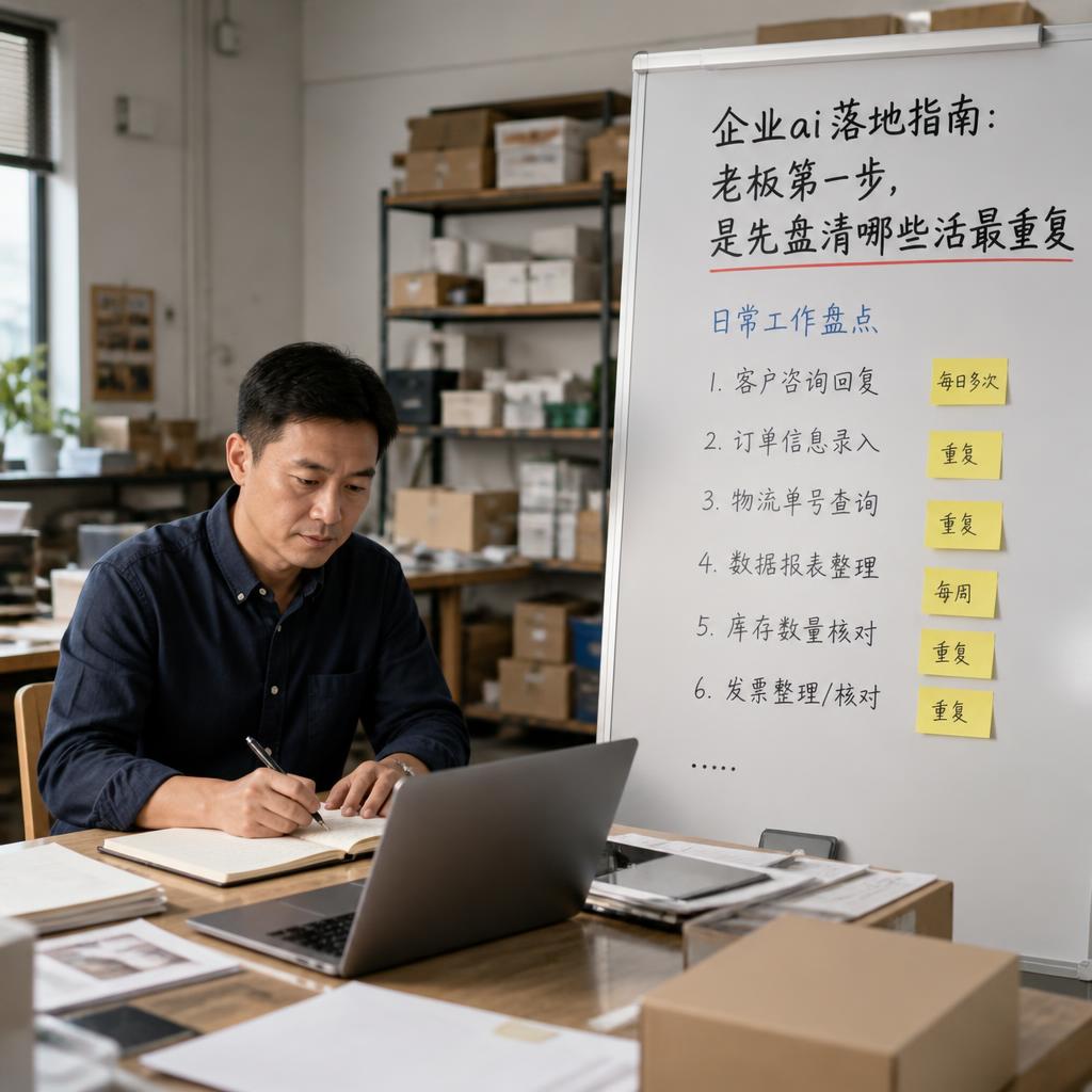 企业ai落地指南：老板第一步，是先盘清哪些活最重复